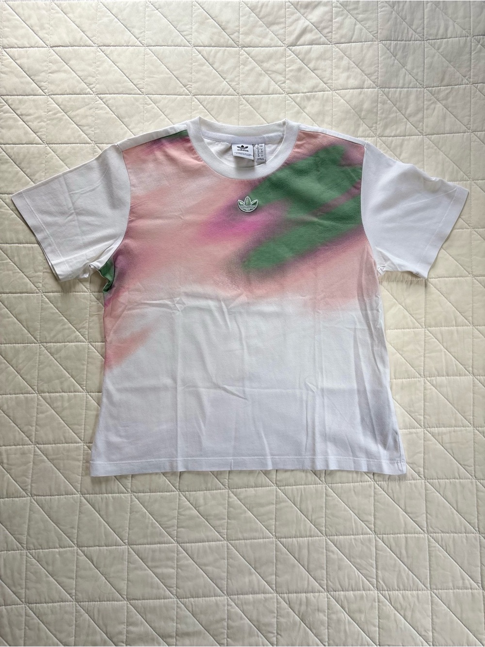 Adidas Originals Pastel Graphic Cropped Tee - Women's Medium - Like New